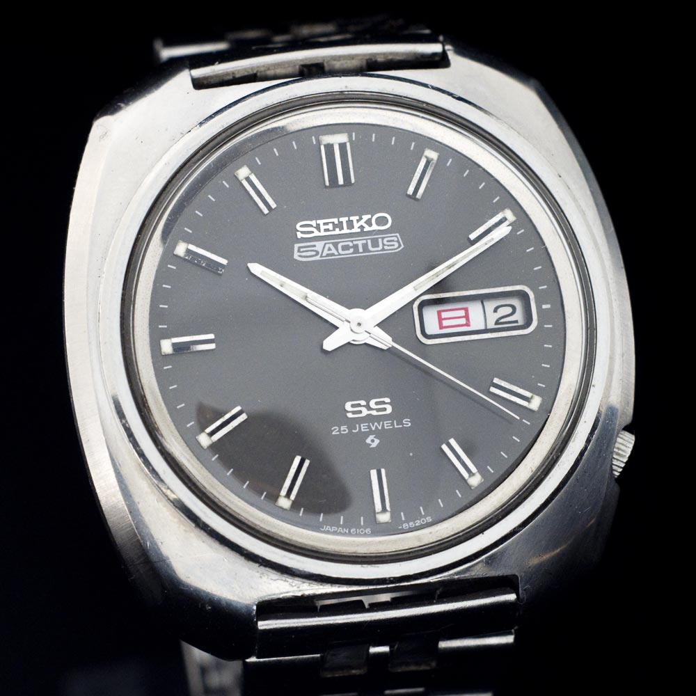 for sale automatic Seiko 5 Actus 1970 black dial | Watch & Vintage