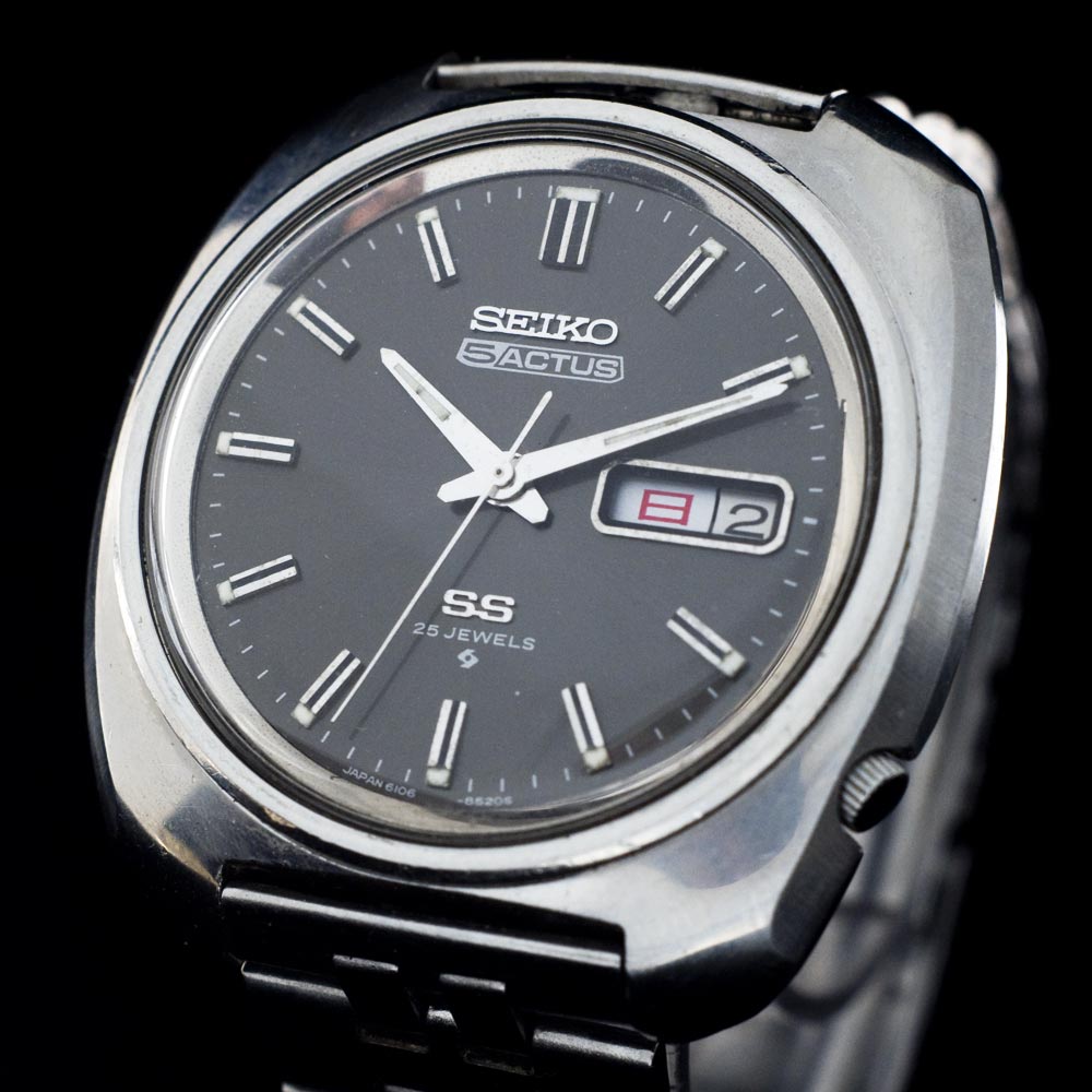 for sale automatic Seiko 5 Actus 1970 black dial | Watch & Vintage