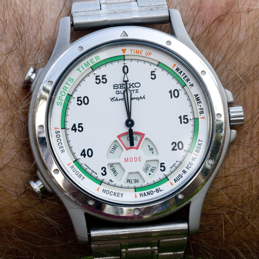 Seiko Chronograph Sports Timer 8M32-8030, 1990 | Watch & Vintage